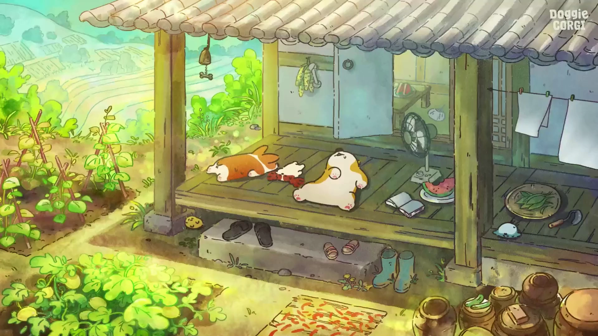 Corgi Sleeping Dota 2 mod preview