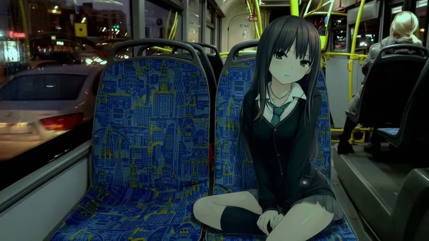 Girl In The Bus – Dota 2 Backgrounds mod