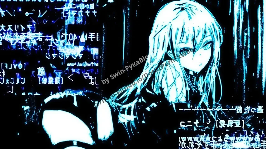 Spectaclcore Blue Girl – Dota 2 Backgrounds mod