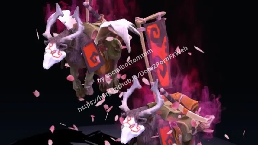 Rubiline Sheen War Dog – Dota 2 Couriers mod