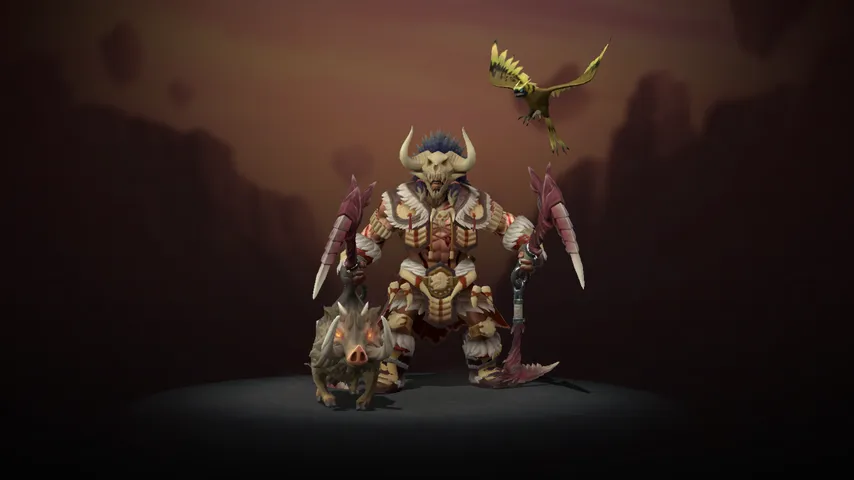 Beastmaster Bone Armor Dota 2 mod preview