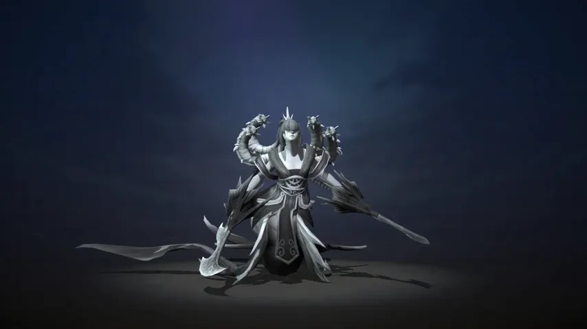 Darkness Crimson Naga Siren Dota 2 mod preview