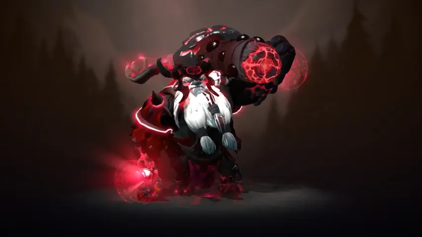 Earthshaker Red Arcana Dota 2 mod preview