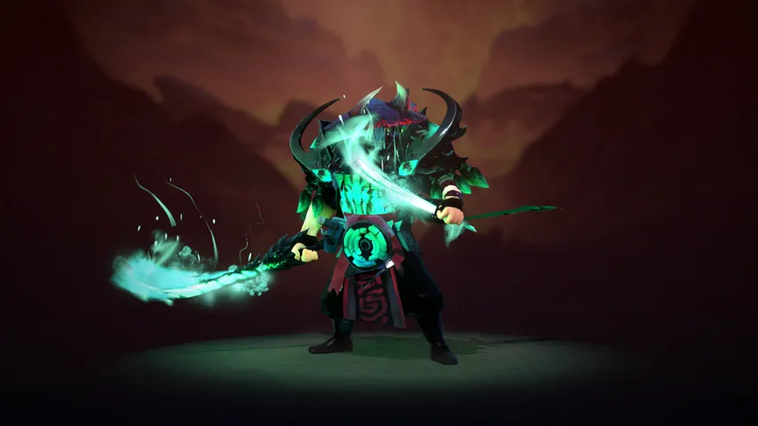 Ember Spirit Green Samurai Dota 2 mod preview