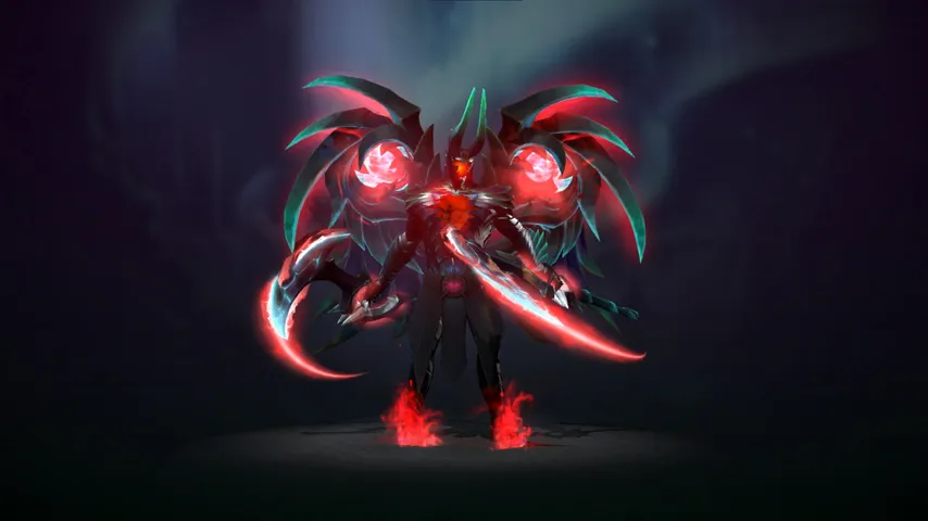 Terrorblade Crimson Fractal Horns Dota 2 mod preview