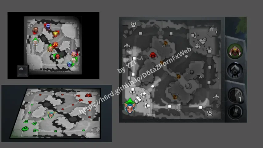 Grey Minimap – Dota 2 Parts mod