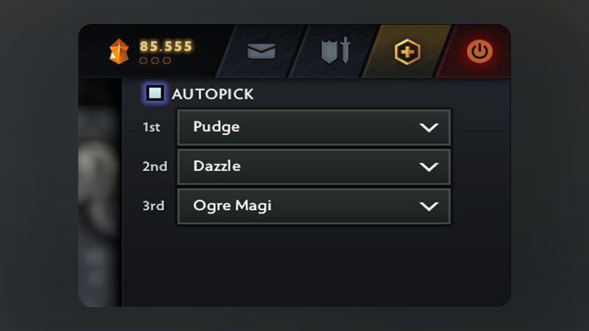 Hero Auto Pick – Dota 2 Parts mod