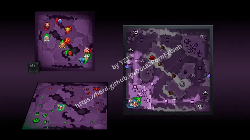 Purple Minimap – Dota 2 Parts mod
