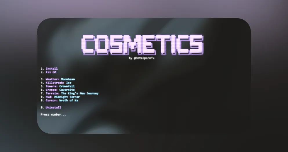 Cosmetics - Weather & More Dota 2 mod preview