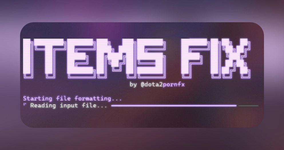 ItemsFix - Fix items_game structure Dota 2 mod preview