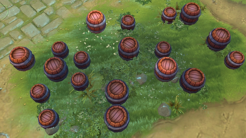 LowPoly Barrel Trees Dota 2 mod preview