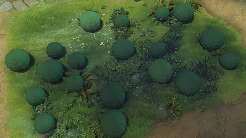 LowPoly Shrub Trees Dota 2 mod preview